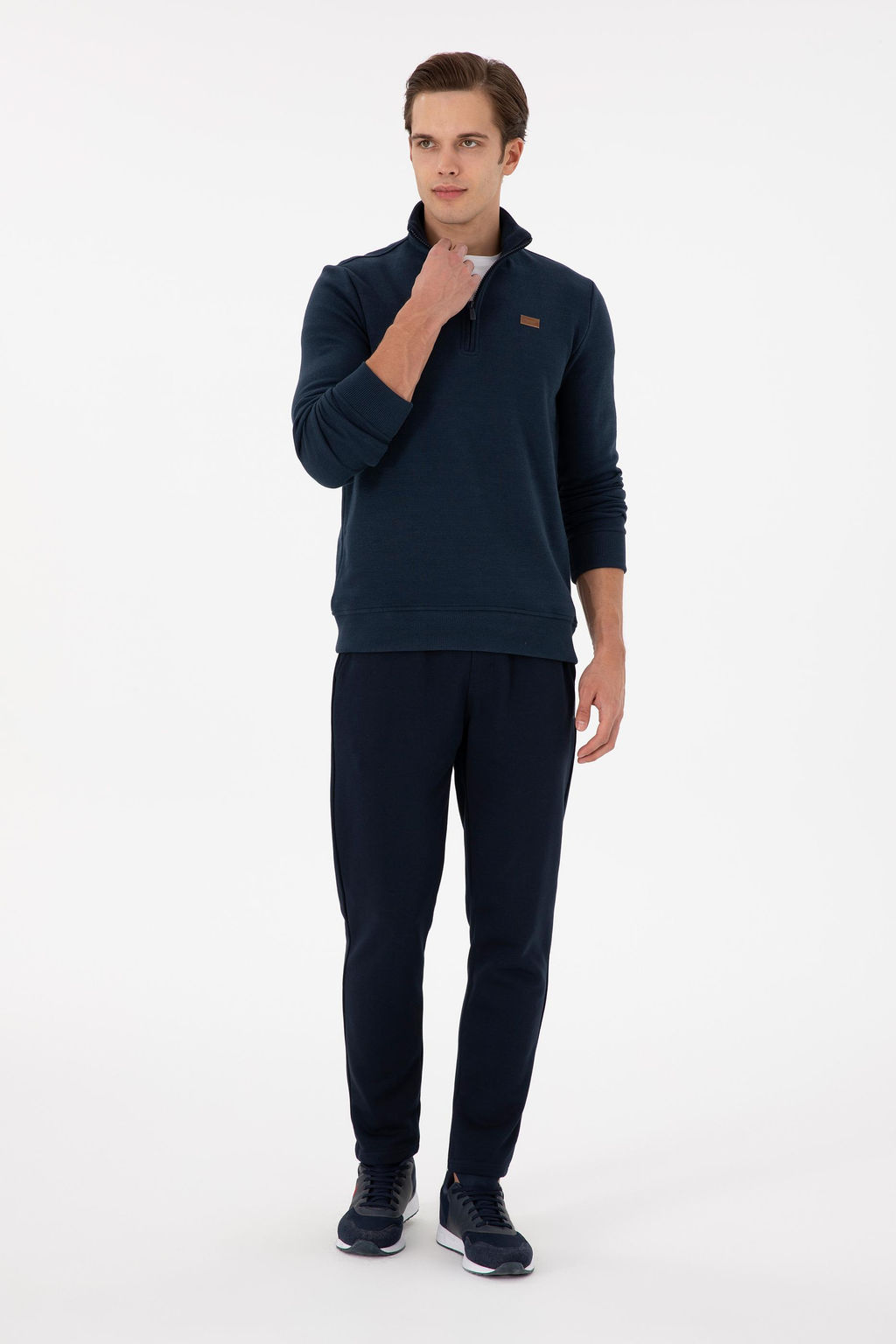 Мужской темно-синий базовый свитшот Неожиданная скидка в корзине - U.s. polo assn фото 4