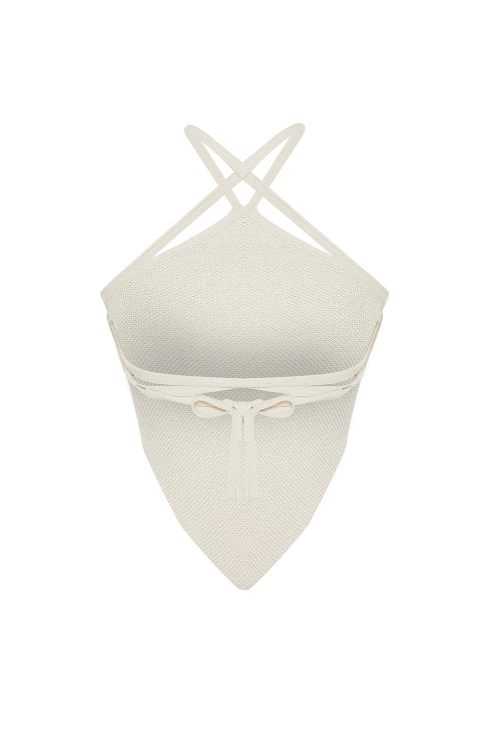 Trendyolmilla Tas Super Crop S?rt Baglama Detayl? Triko Bluz TWOSS24BZ00117