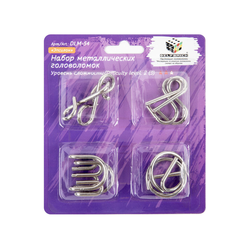 DELFBRICK DLM-54 Набор металлических головоломок 05_Эпсилон 8 элемент