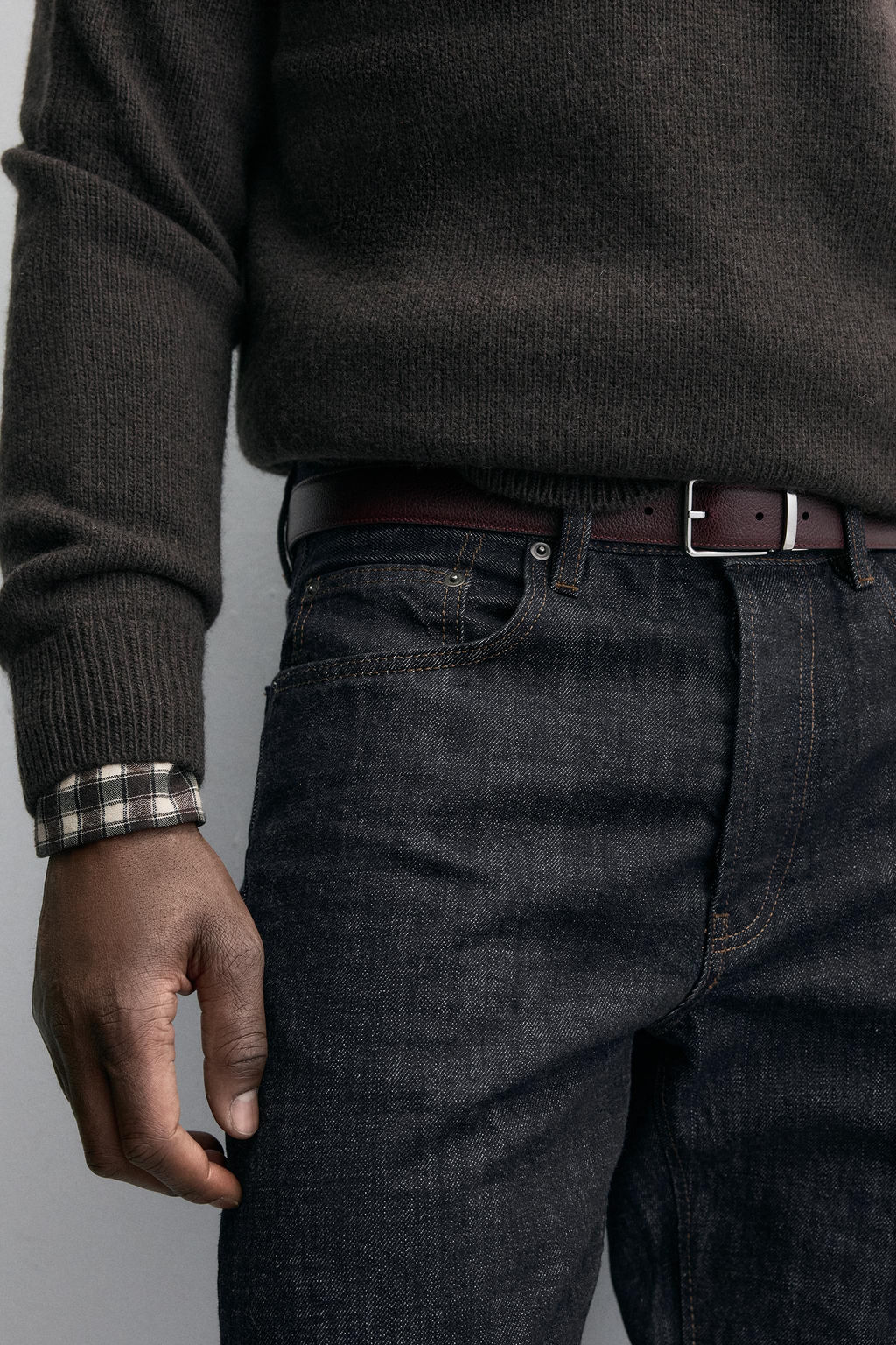 REVERSIBLE LEATHER BELT