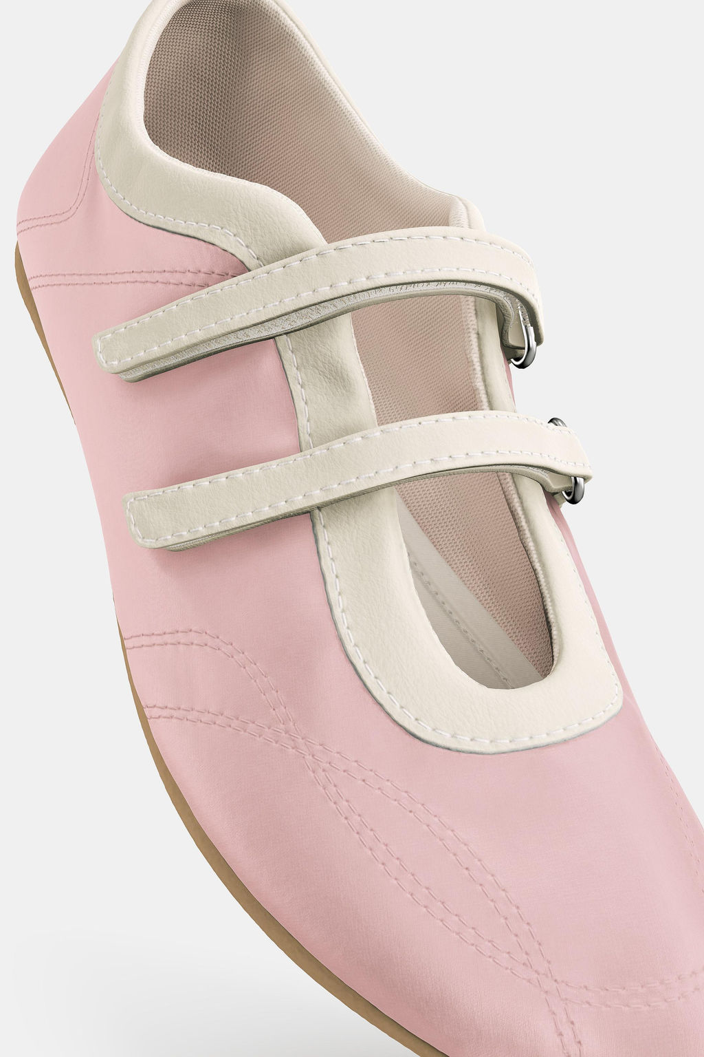 SATIN EFFECT TOPSTITCHED BALLERINAS - Zara фото 31