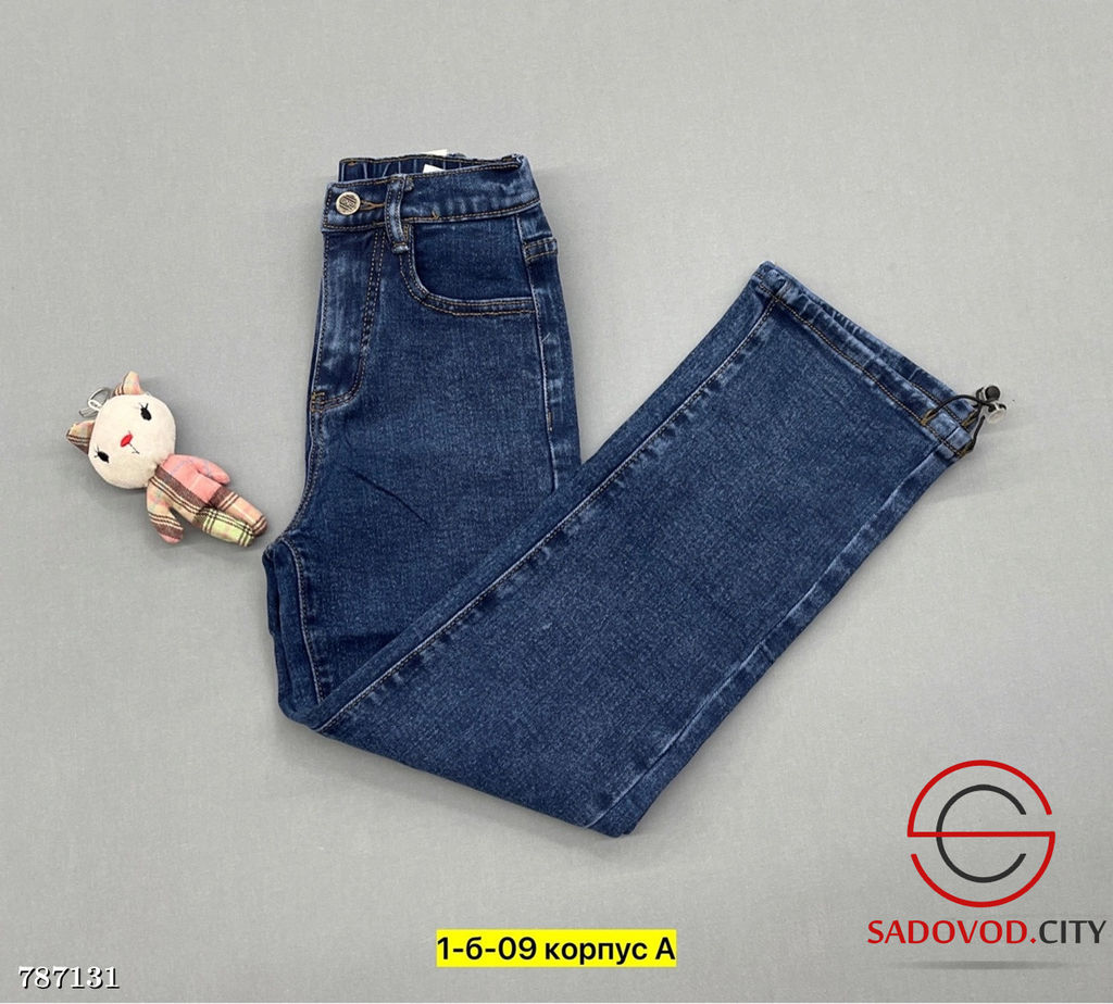 Джинсы детские прямые на резинке - Bruno фото 2