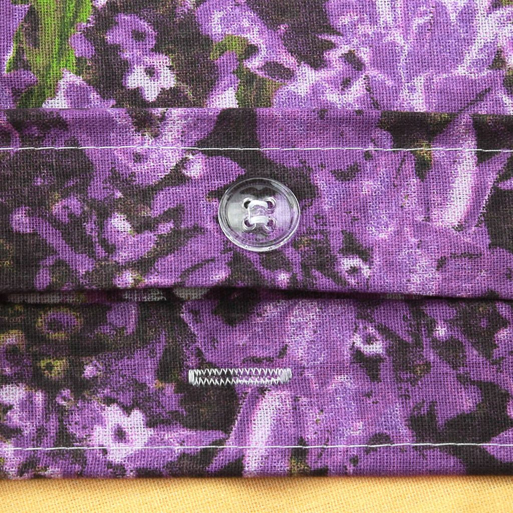 Пододеяльник на пуговицах Евро Макси Коллекция Лето. Лаванда 240х215см, бязь Комфорт 121г/м2, хлопок 100%, упаковка классическая ПВХ 28х41см, Домашняя мода (Россия)  фото 4