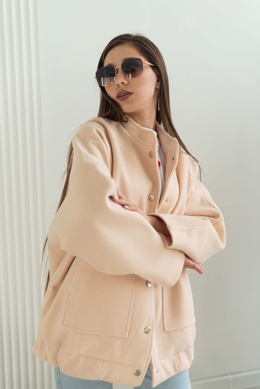 Бомбер Тайла (персиковый) - Nadi bordo фото 4