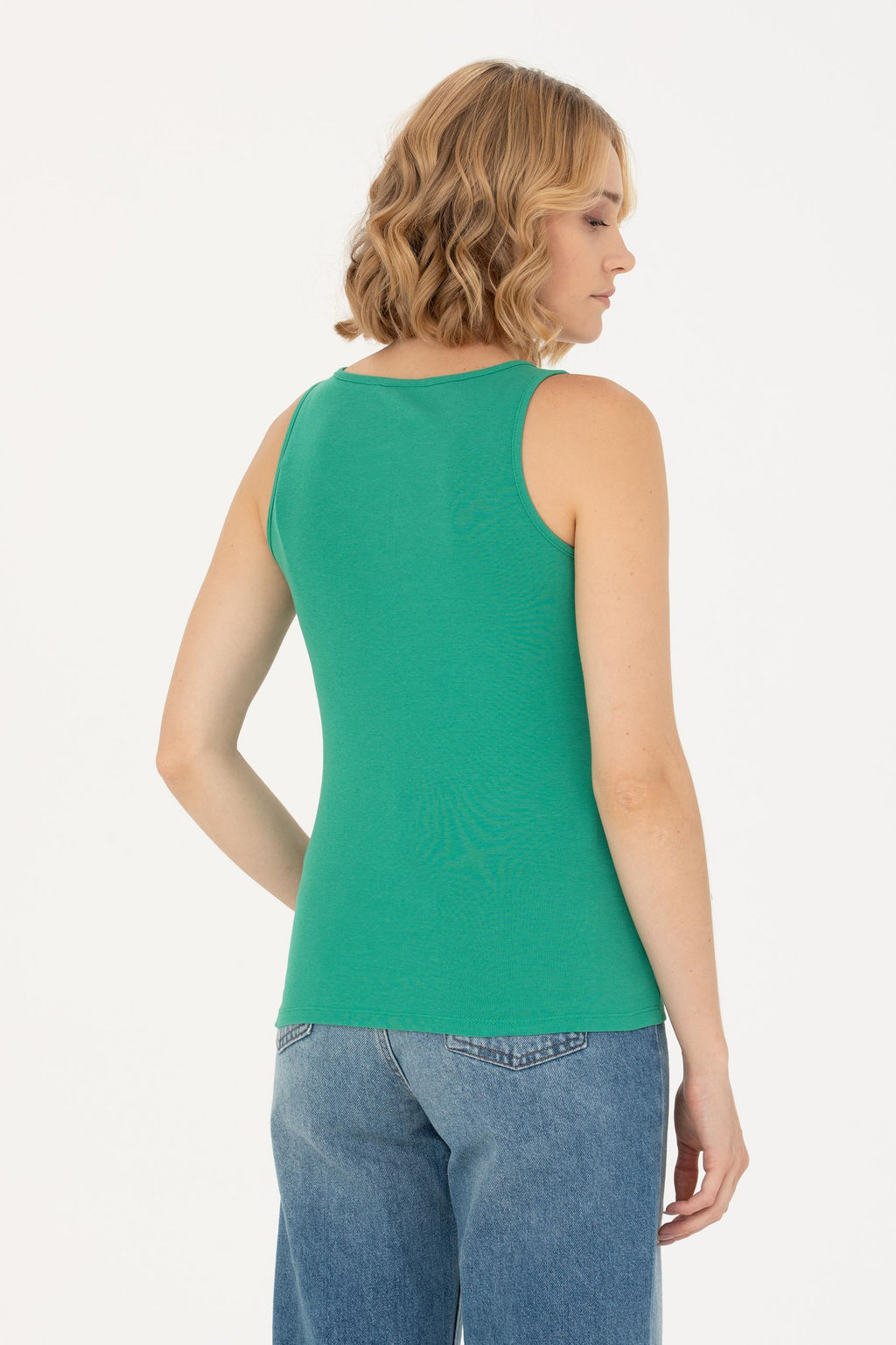 Kad_n Ye_il Basic Bisiklet Yaka Ti__rt - U.s. polo assn фото 5