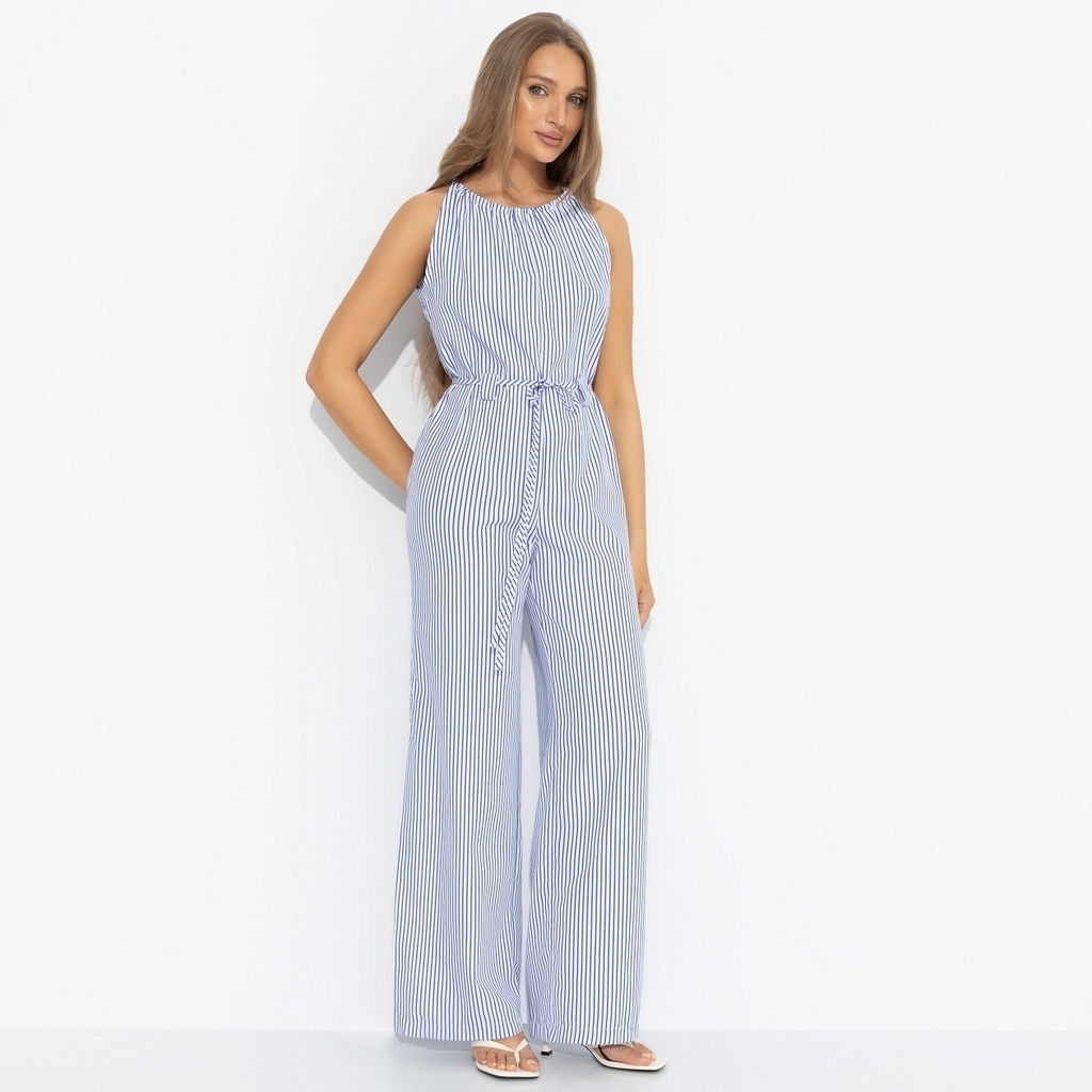 Комбинезон лёгкий, Проникновение в образ (полоска, с поясом) - Charutti фото 16