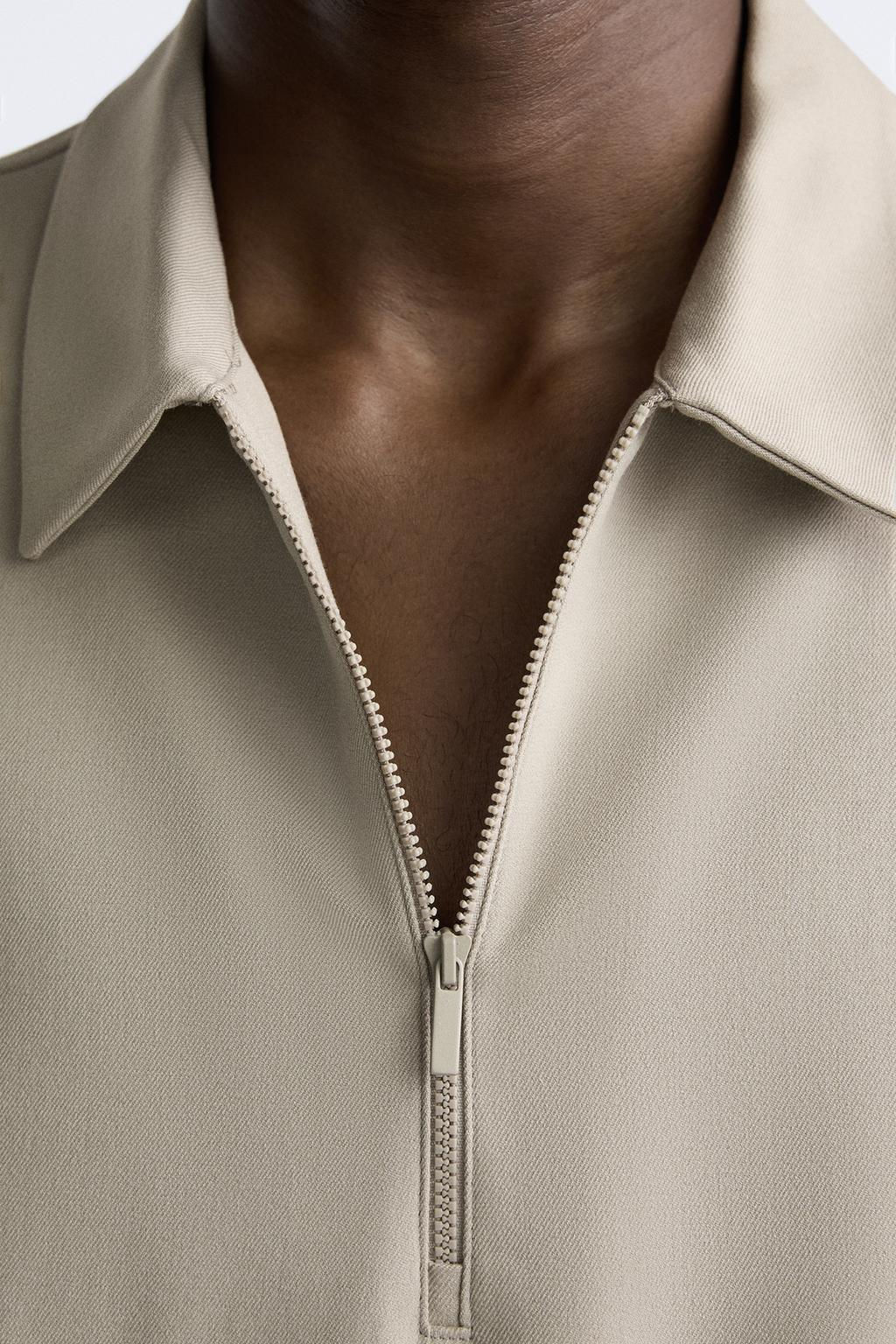 ZIPPED POLO SHIRT - Zara фото 14