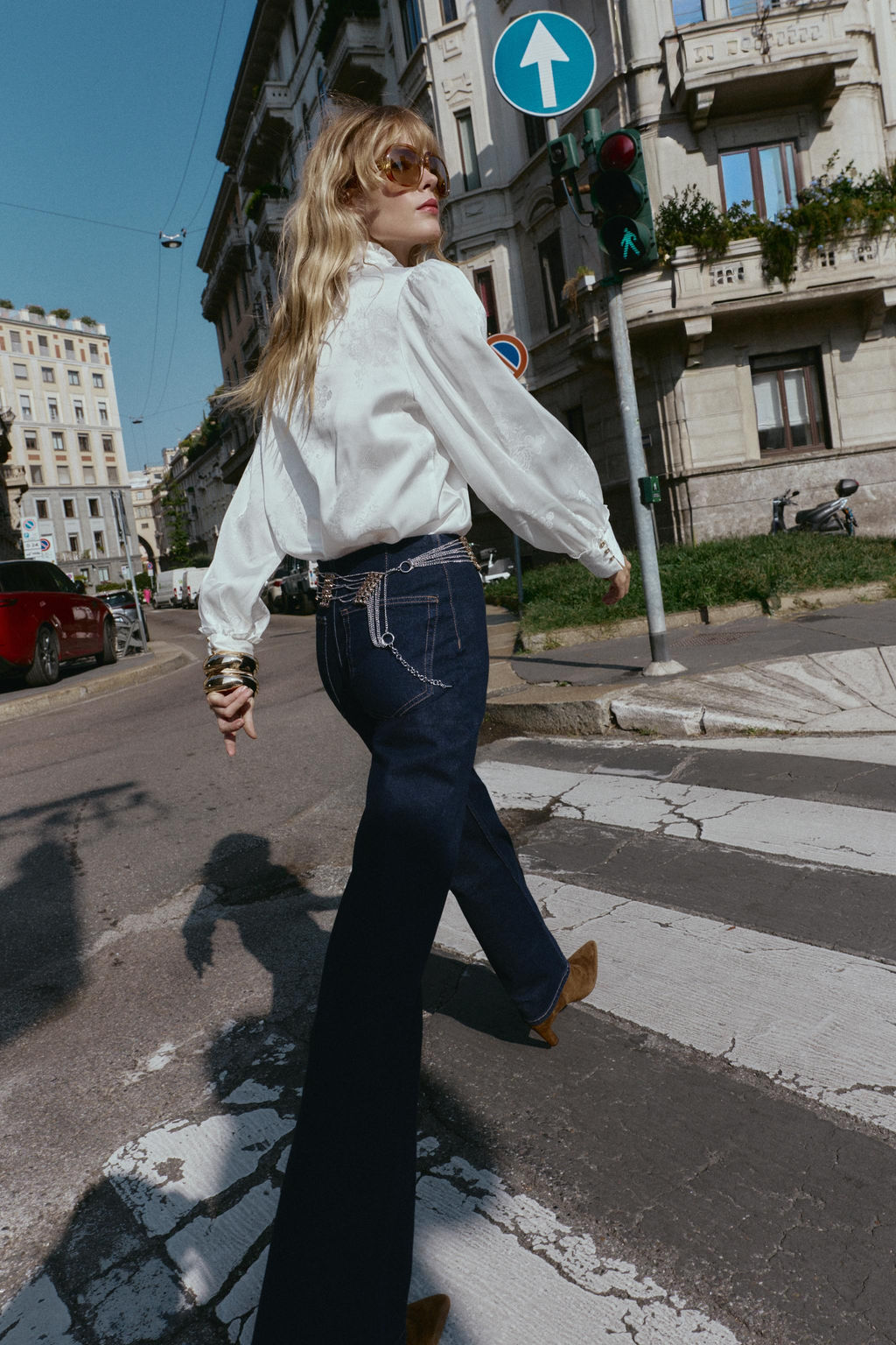 JACQUARD SATIN BLOUSE - Zara фото 3