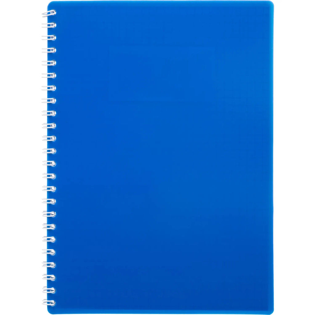 Бизнес-тетрадь А5 48л. Attache Economy, гребень,пласт.обл,синий, клетка  фото 2