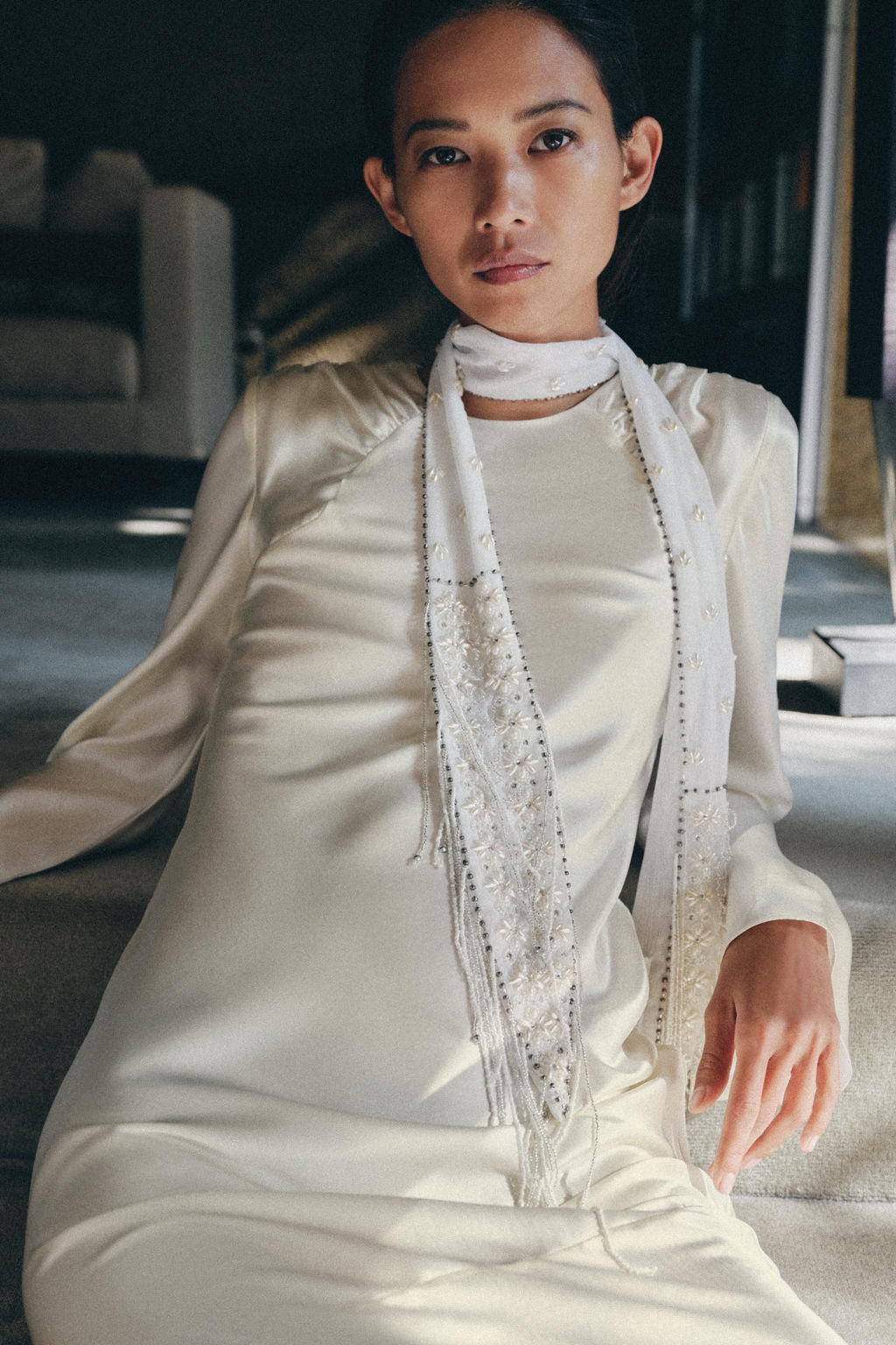 BANDANA ABALORIOS JOYAS LIMITED EDITION / Blanco