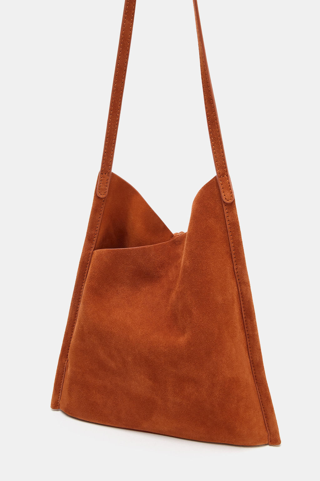 MINI BOLSO PIEL PLANO LAZO / Naranja - Zara фото 2