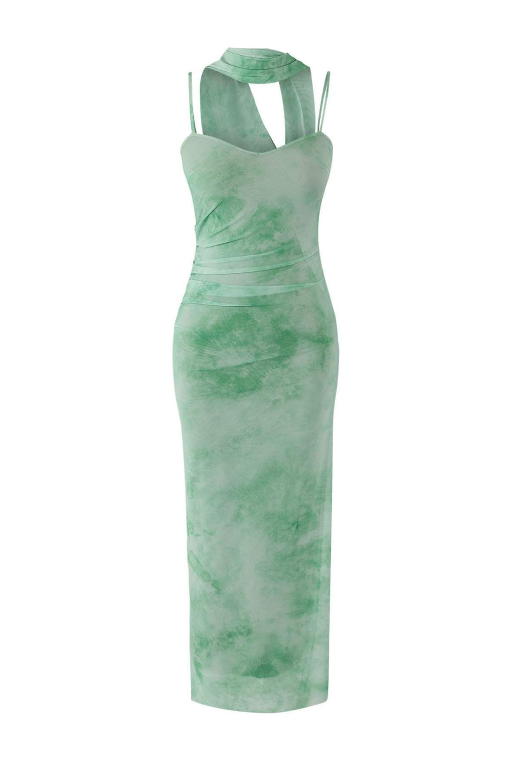 Yesil Fular Detayl? Tul Maxi Orme Elbise TPRSS25EL00314 - Trendyolmilla фото 5