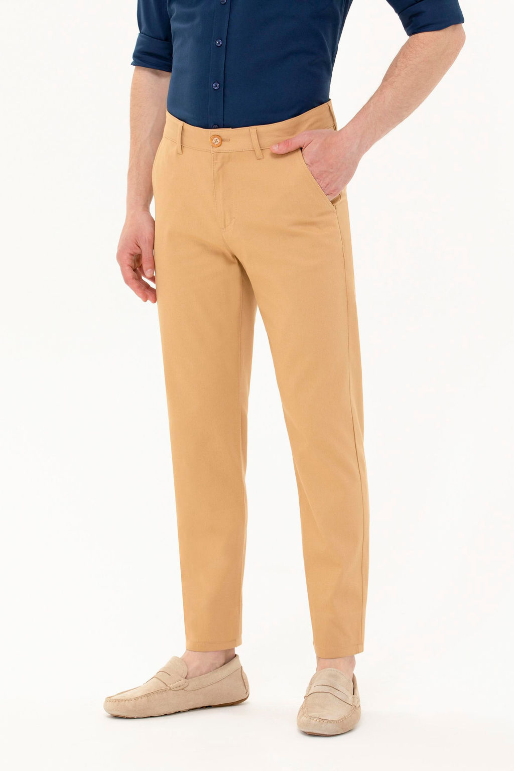 Erkek Camel Kanvas / Chino Pantolon Sepette S_rpriz _ndirim - U.s. polo assn фото 9
