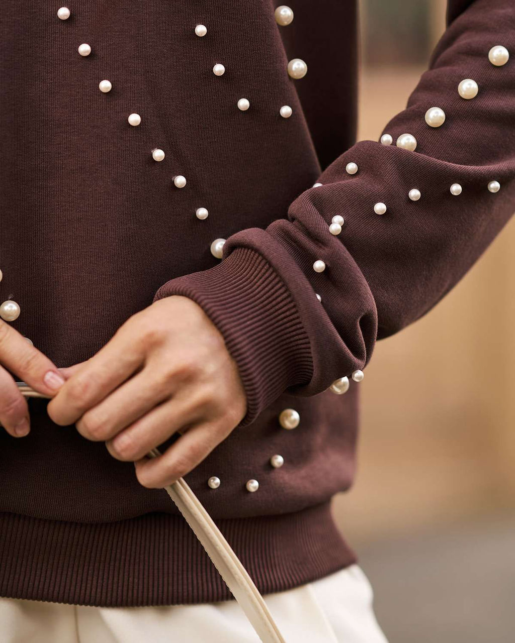 Свитшот с бусинами SSB003 - Sahar art lab фото 3