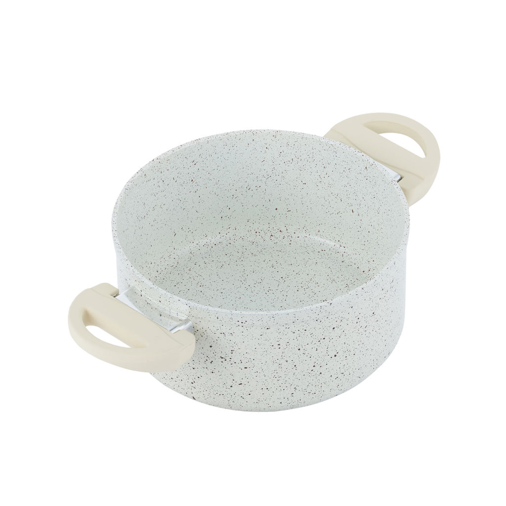 0432 GIPFEL Кастрюля SONRIZO 20см/3л из кованого алюминия со стеклянной крышкой, с индукционным дном, с 3-слойным антипригарным мраморным покрытием Excilon Marble. Толщина: 2,0/4,0мм  фото 3