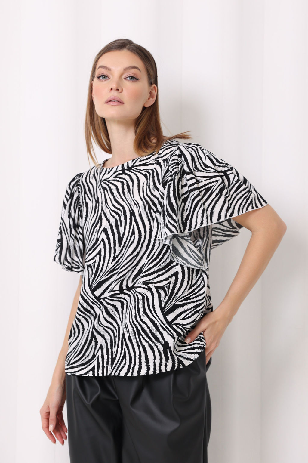 Блузка с рукавом бабочка - Looklikecat фото 2