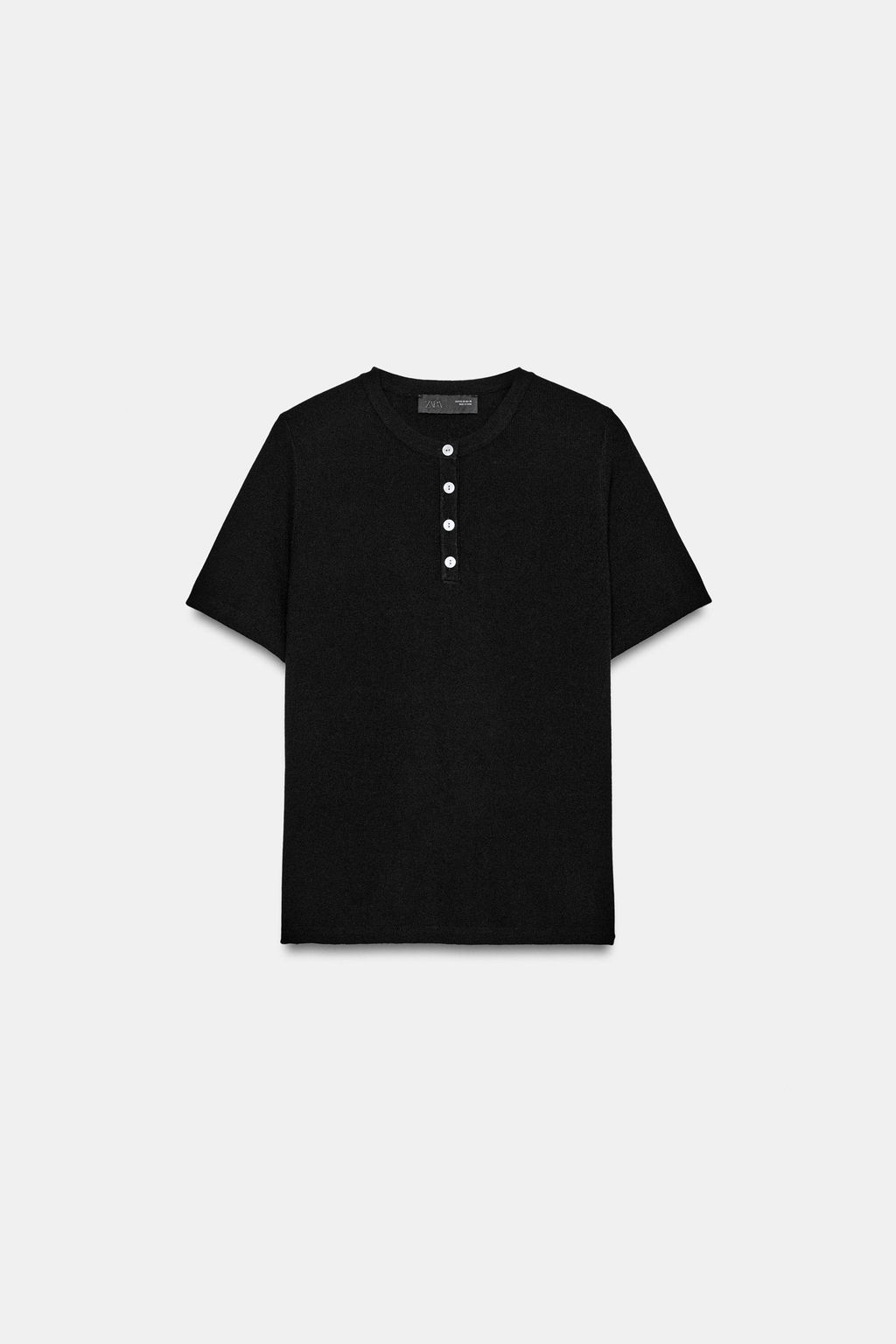 TOP PUNTO BOTONES / Negro