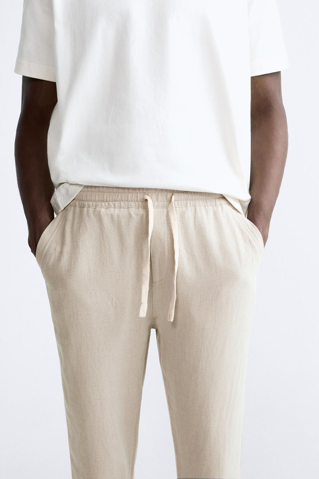 VISCOSE - LINEN TROUSERS - Zara фото 5