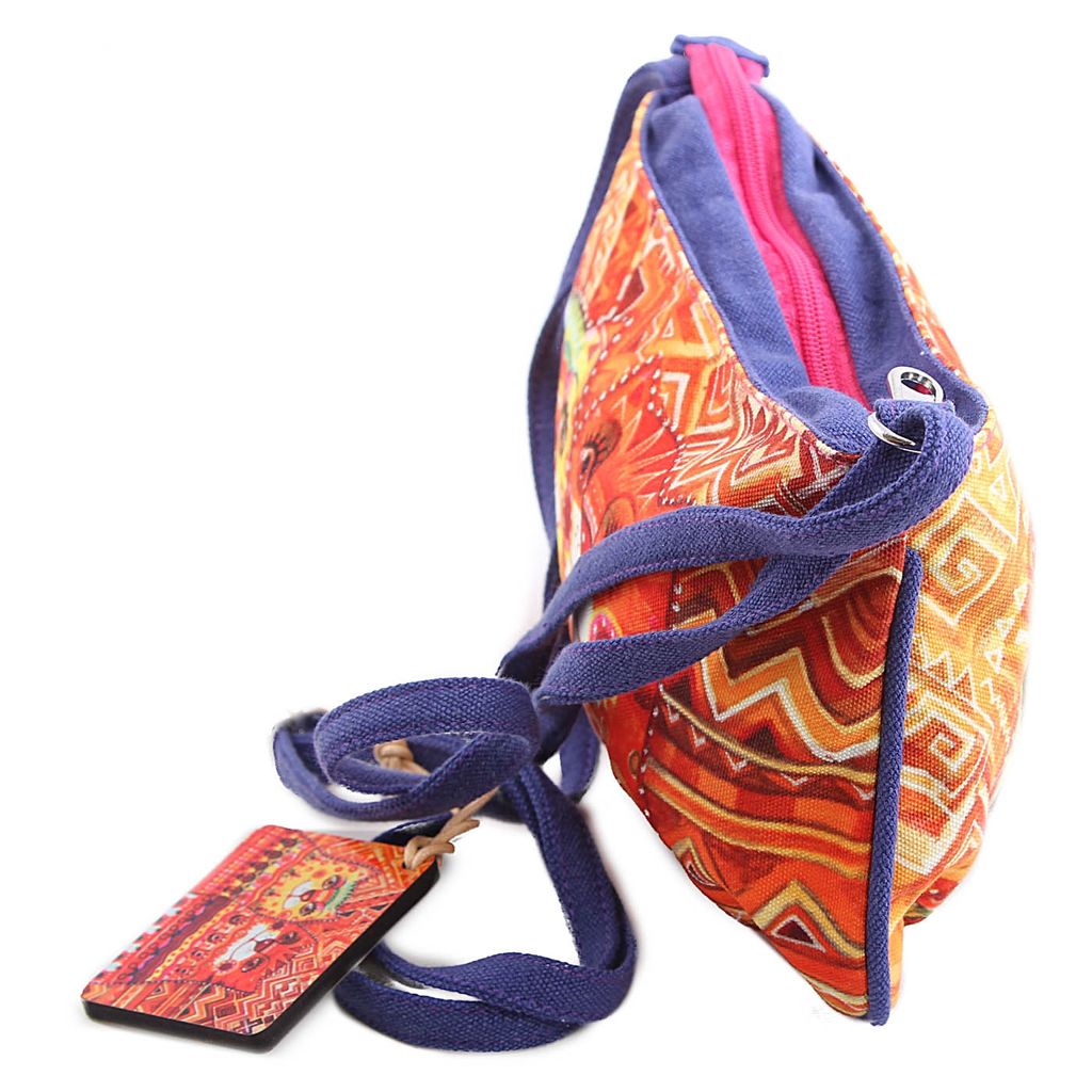 Сумка хлопок с декор. отделкой № АВ4555 - Ганг фото 3