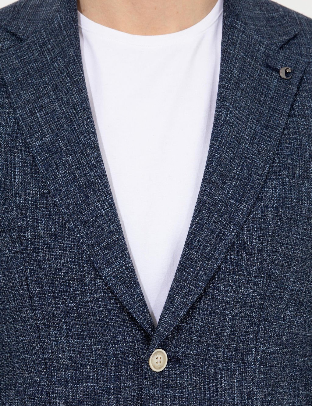 Темно-синяя приталенная куртка - Cacharel фото 6