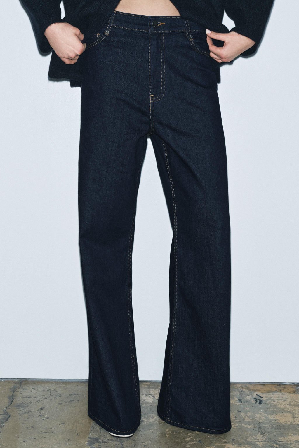 ZW COLLECTION HIGH-WAIST WIDE-LEG JEANS - Zara фото 10