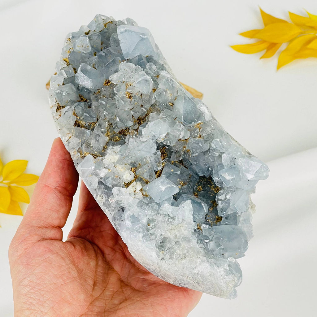 Друза Целестина на подставке - Радуга самоцветов фото 2