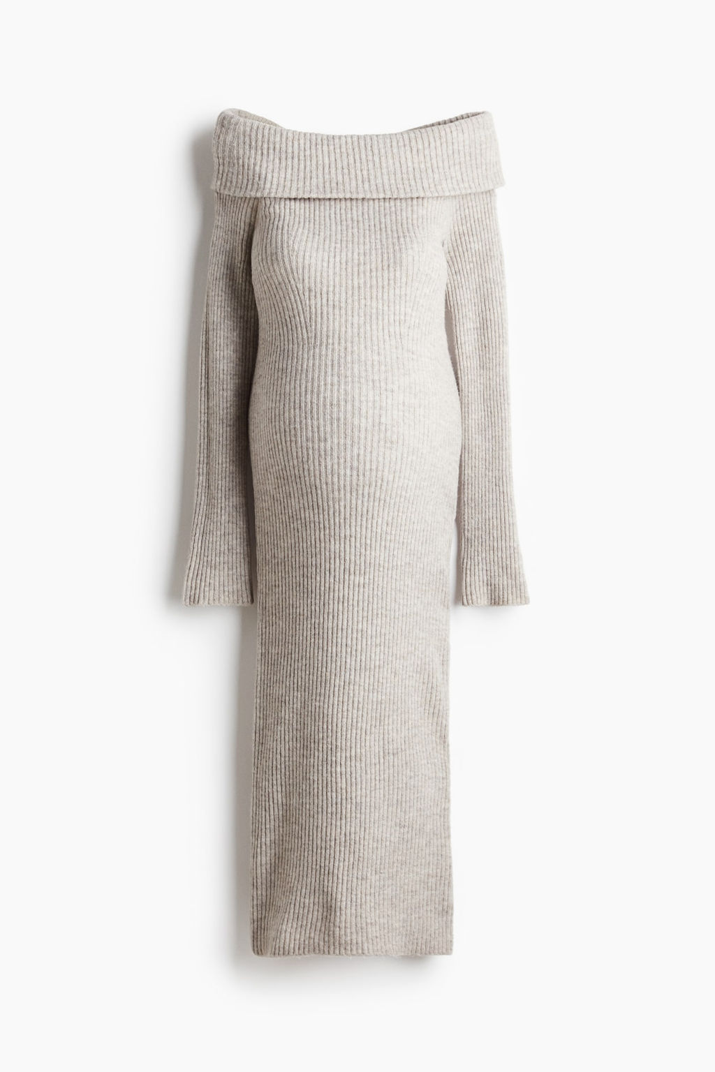 MAMA Vestido off-the-shoulder en punto de canale - H&m фото 5