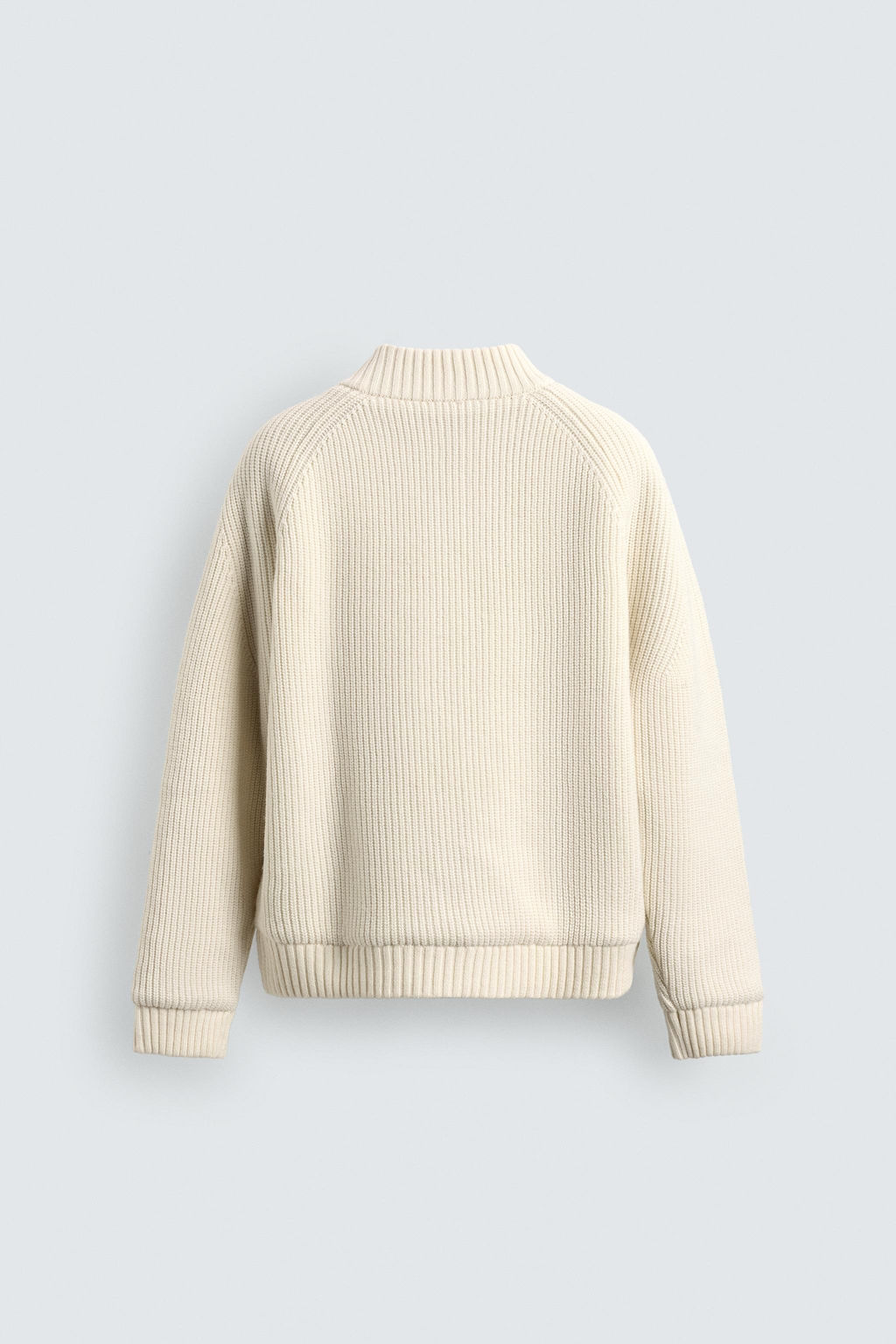 QUILTED KNIT BOMBER JACKET - Zara фото 7
