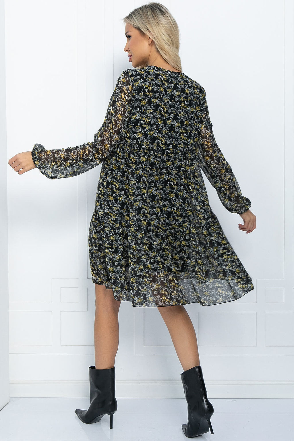 Платье Виорика (черно-желтое) П11726 - Lt collection фото 2