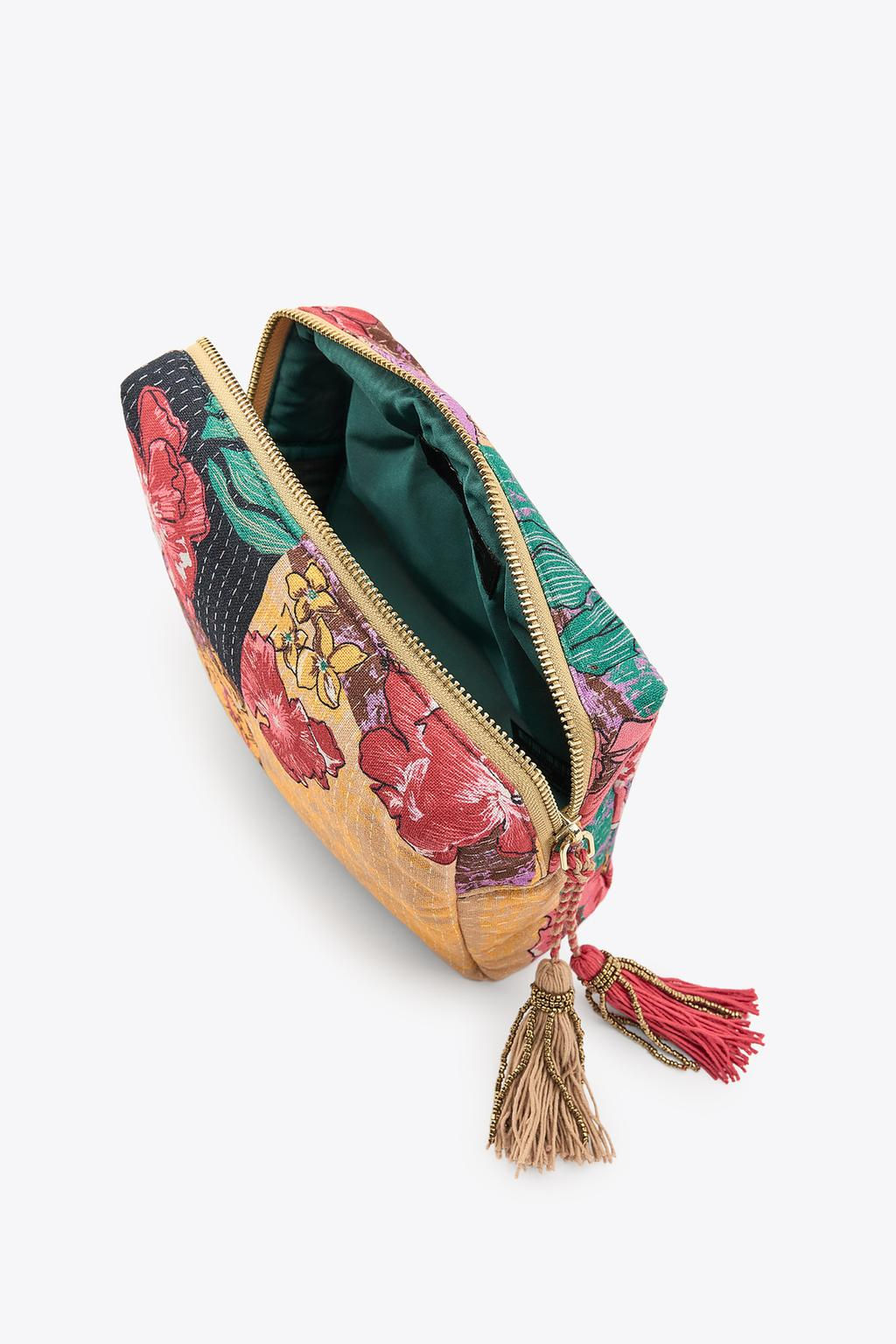 PRINTED QUILTED TOILETRY BAG - Zara фото 4