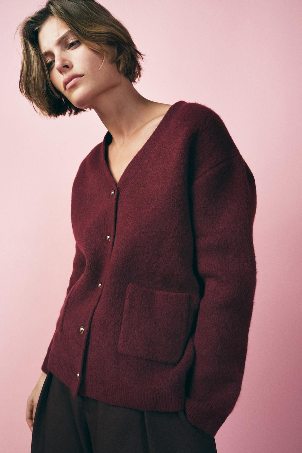 PLAIN KNIT CARDIGAN - Zara фото 5