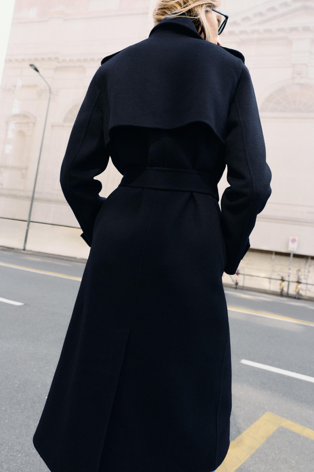 WOOL COAT WITH BELT - Zara фото 4