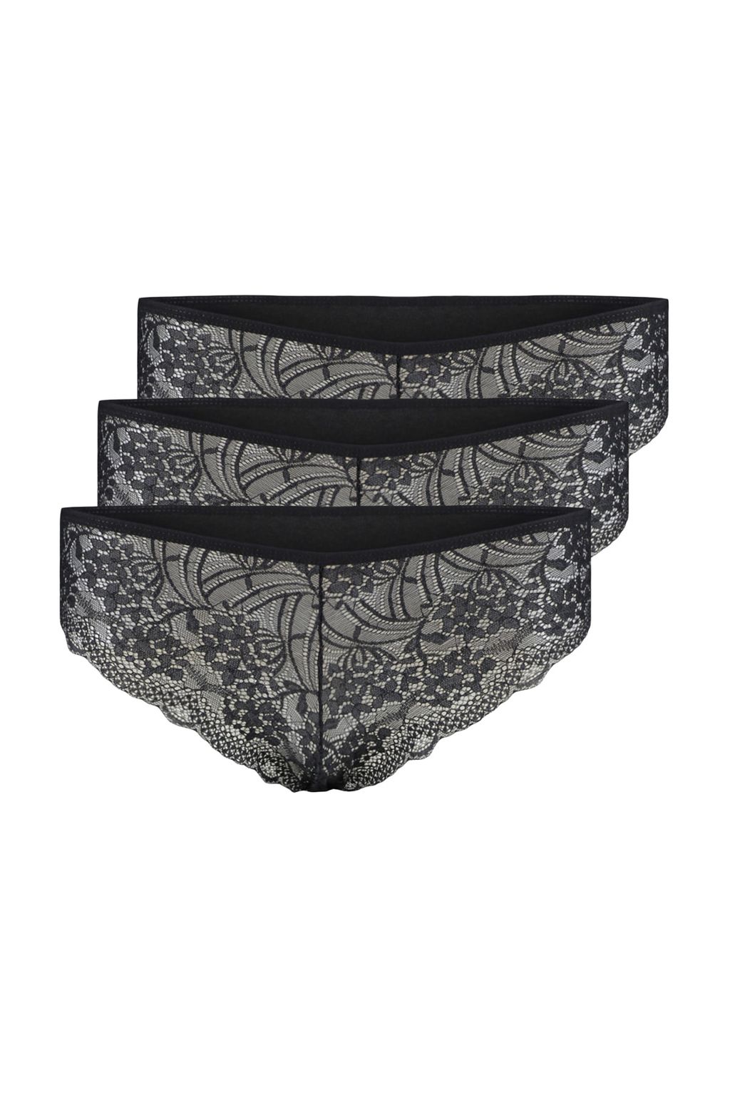 TRENDYOLMILLA Kahverengi-Cok Renkli 3lu Paket Pamuklu Dantelli Brazilian Orme Kulot THMAW21KU0008  фото 15