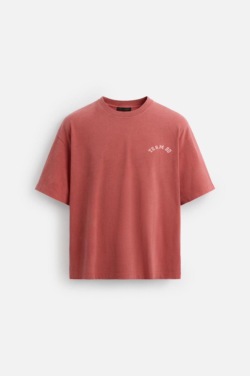 VARSITY FADED T-SHIRT - Zara фото 7