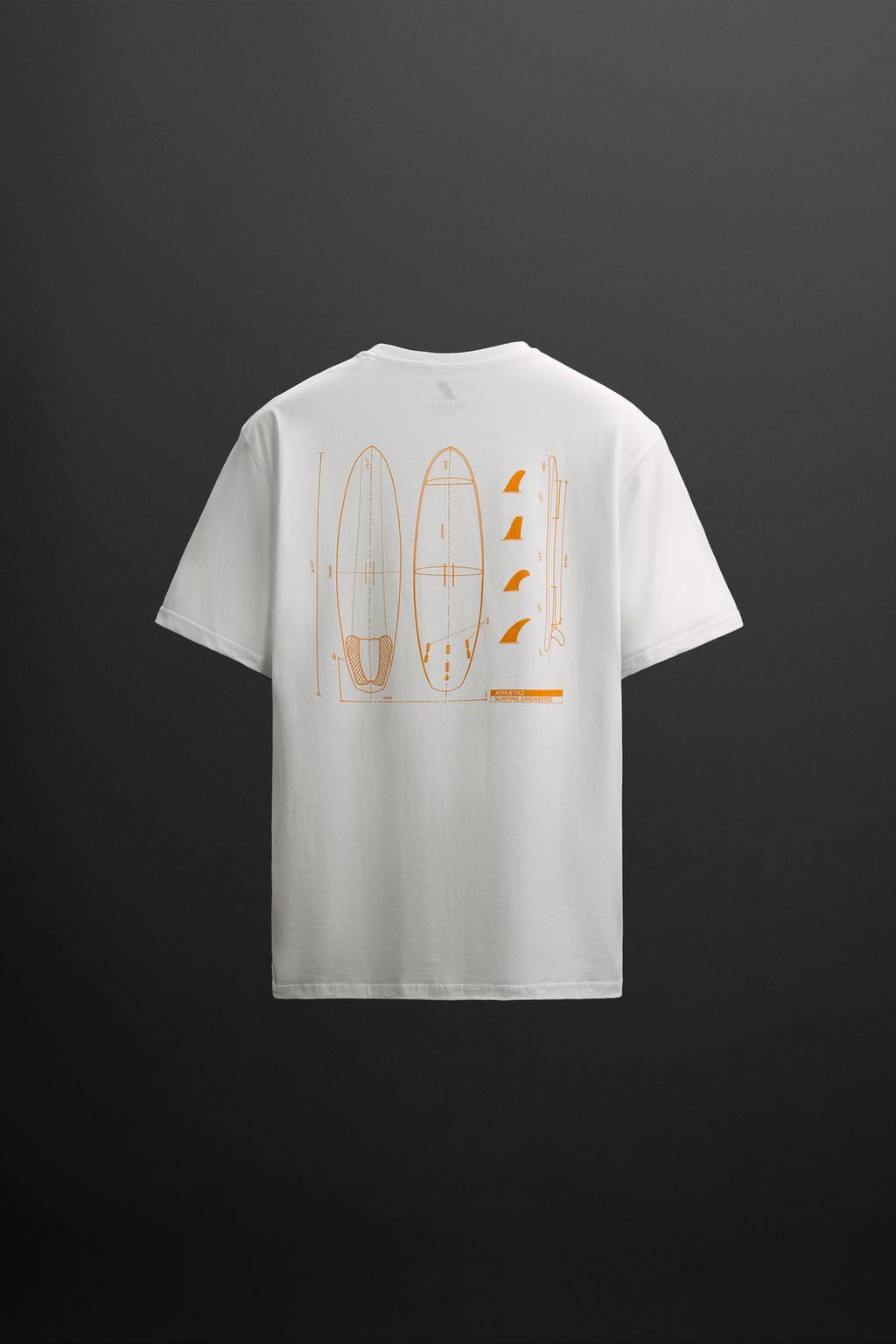 SURF BOARD PRINT T-SHIRT - Zara фото 2