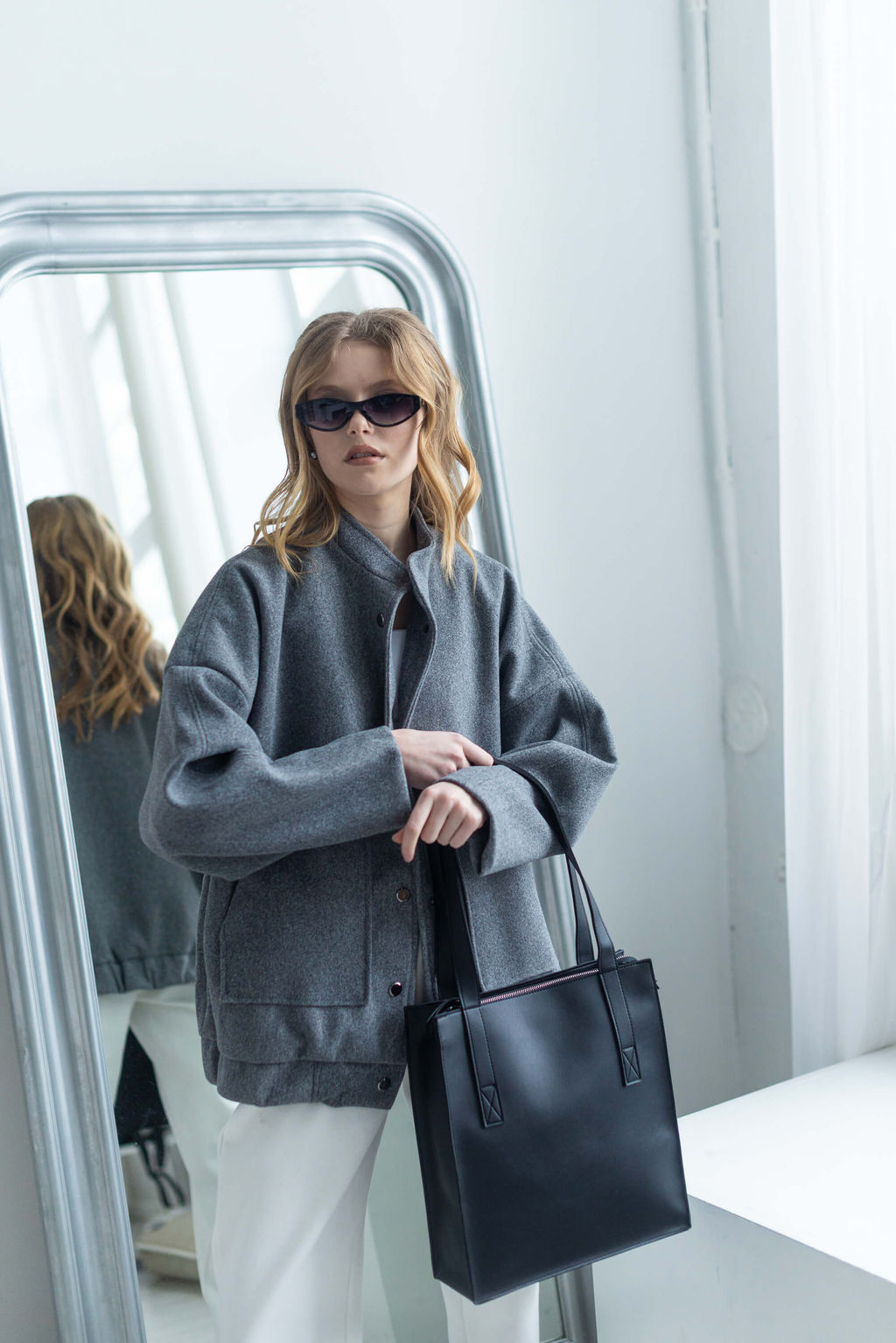 Бомбер Тайла (серый) - Nadi bordo фото 11