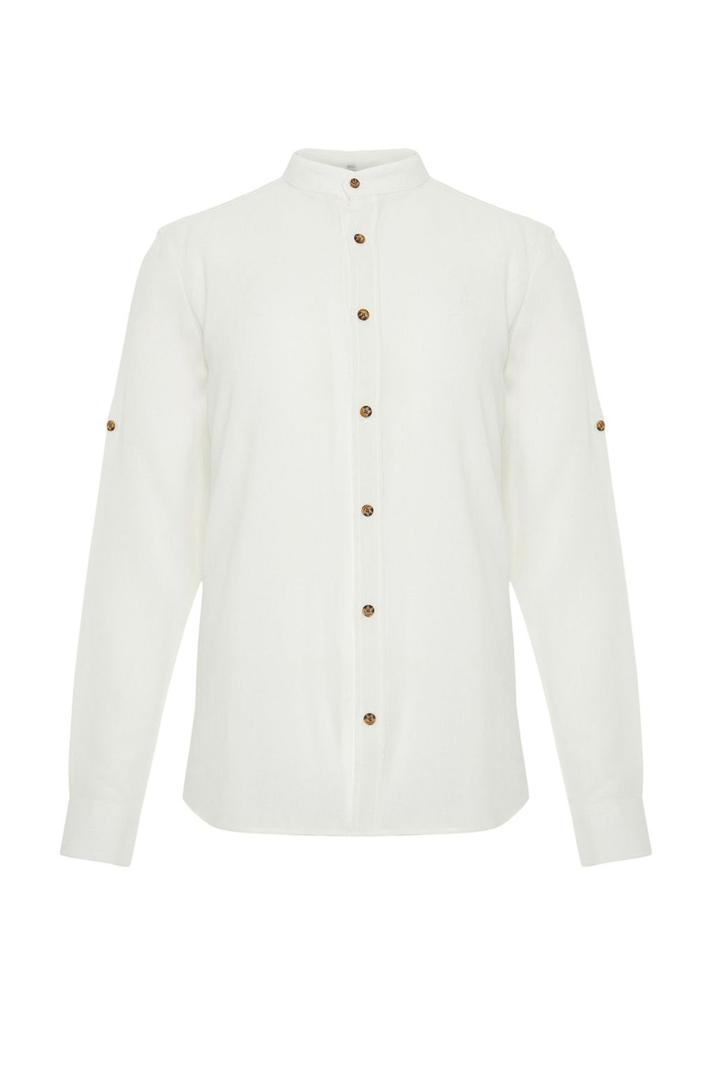 Ekru Hakim Yakal? Slim Fit Gomlek TMNSS24GO00050