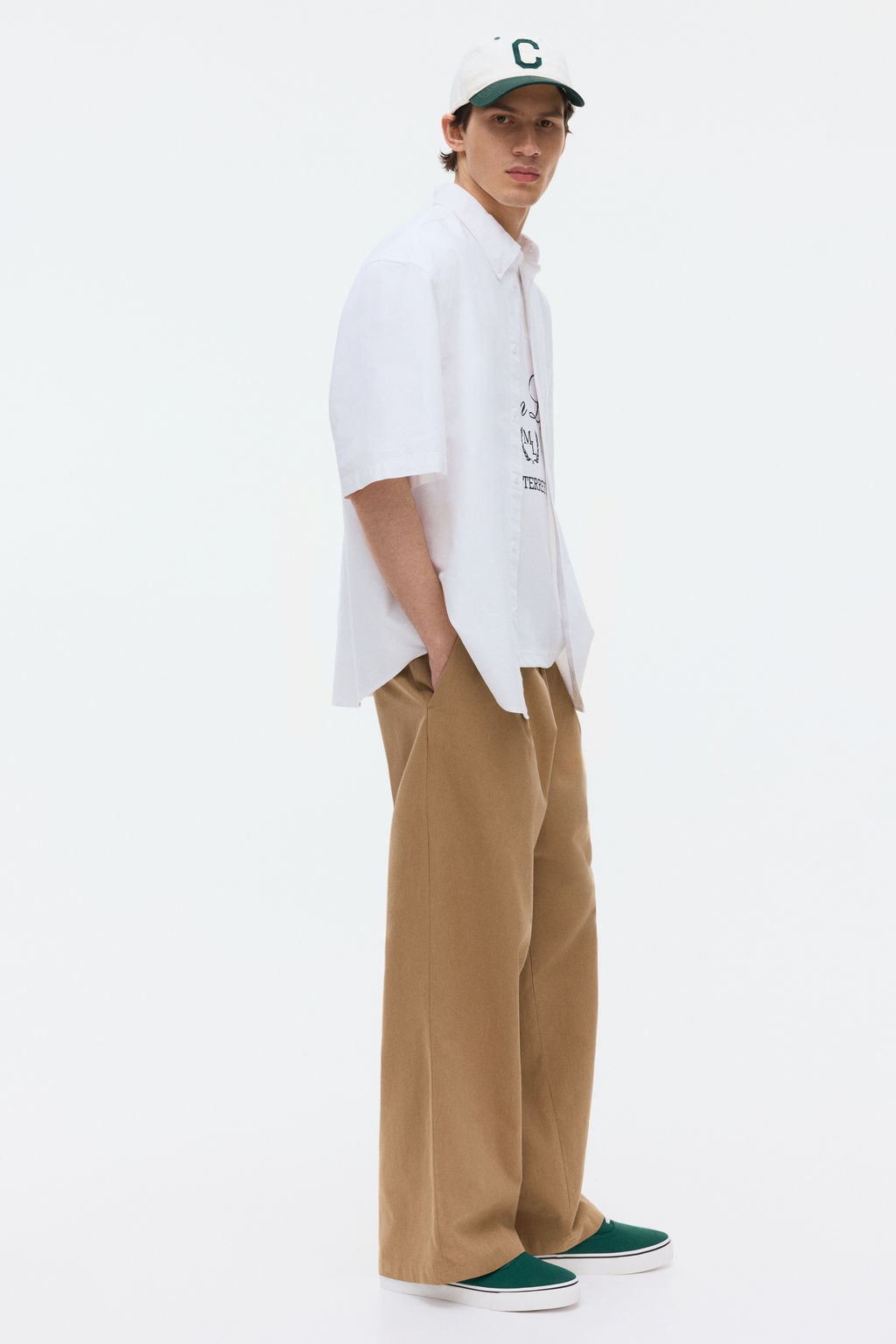 Camisa Oxford de manga corta Relaxed Fit - H&m фото 11