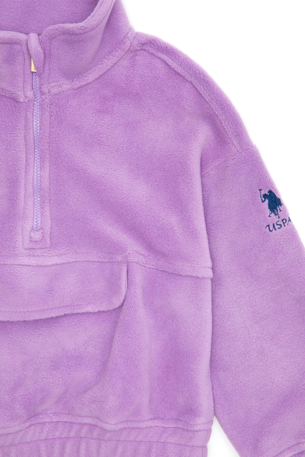 Сиреневая толстовка для девочек - U.s. polo assn фото 3