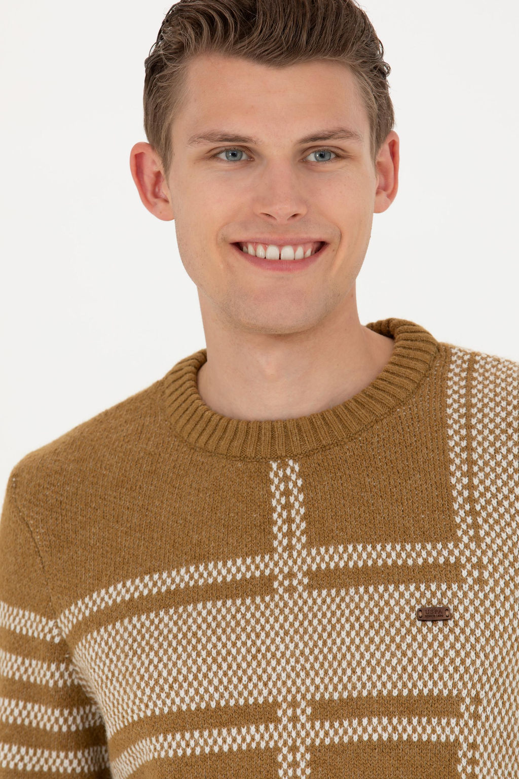 Мужской легкий свитер цвета хаки - U.s. polo assn фото 16