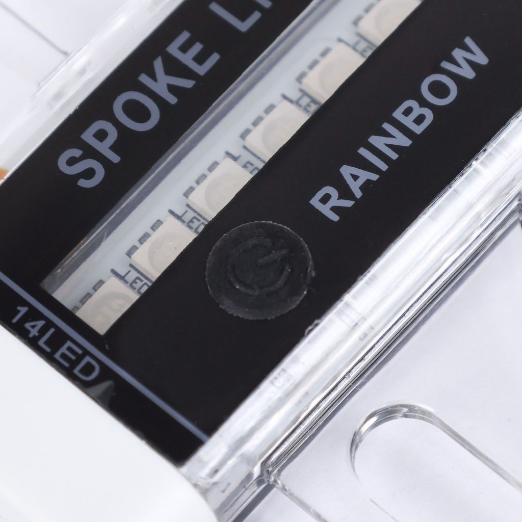 Фонарь подсветка для колес COMIRON A02 корпус: пластик; свет 14 RGB LED; аккум USB; влагозащита IPX5; 30 рисунков. /уп 100/ - Галеонтрейд фото 5