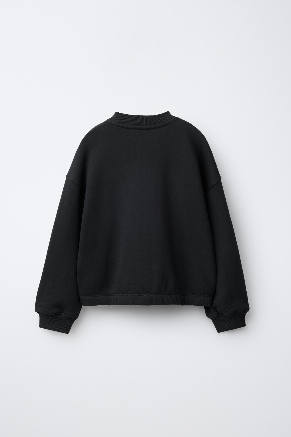 CONJUNTO SUDADERA Y PANTAL?N FELPA TEXTO / Negro - Zara фото 5