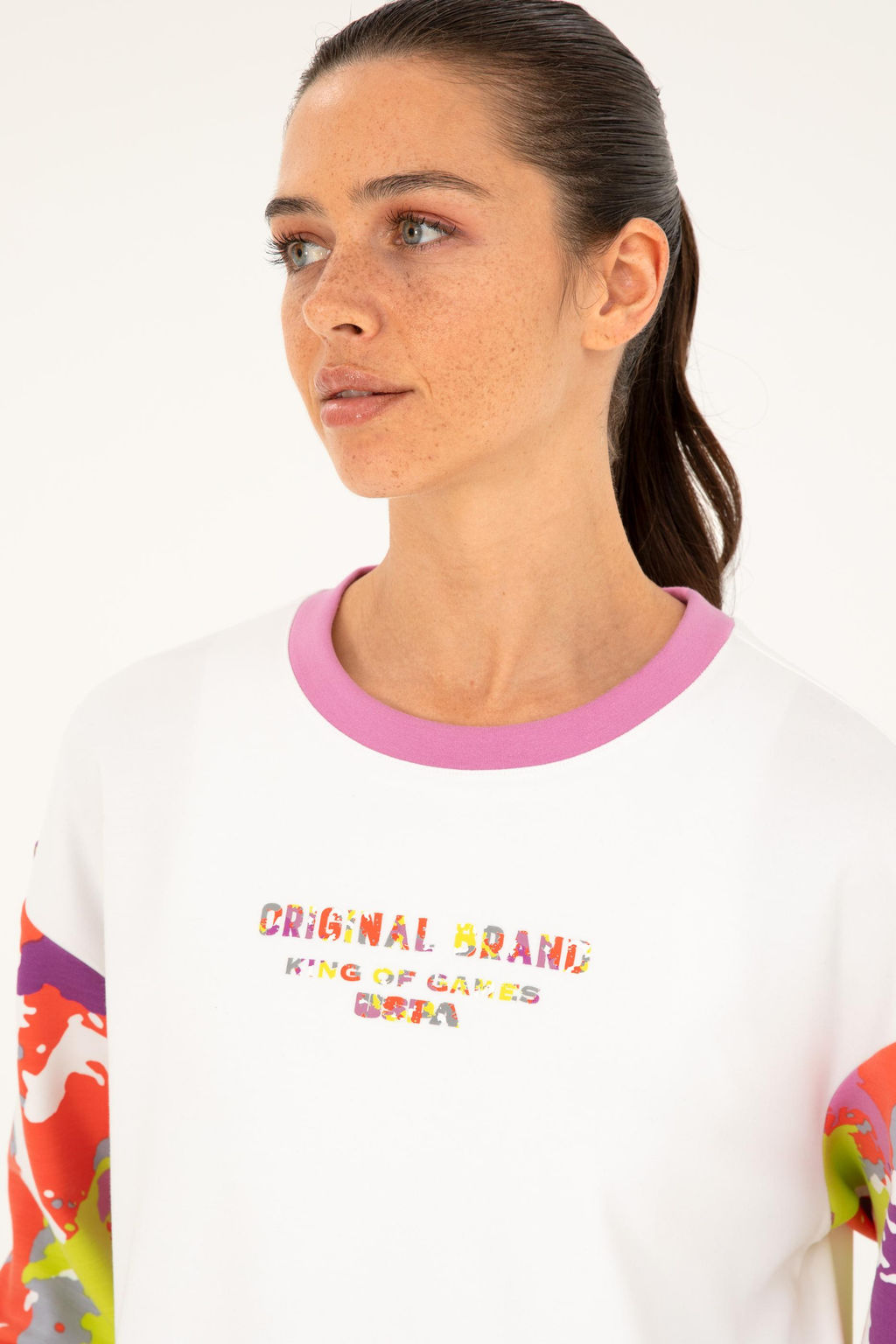 Женский белый свитшот Неожиданная скидка в корзине - U.s. polo assn фото 9