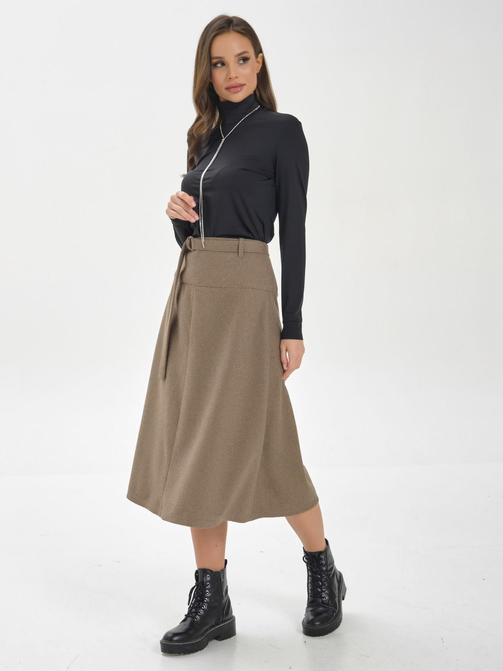 Юбка трикотажная с начёсом