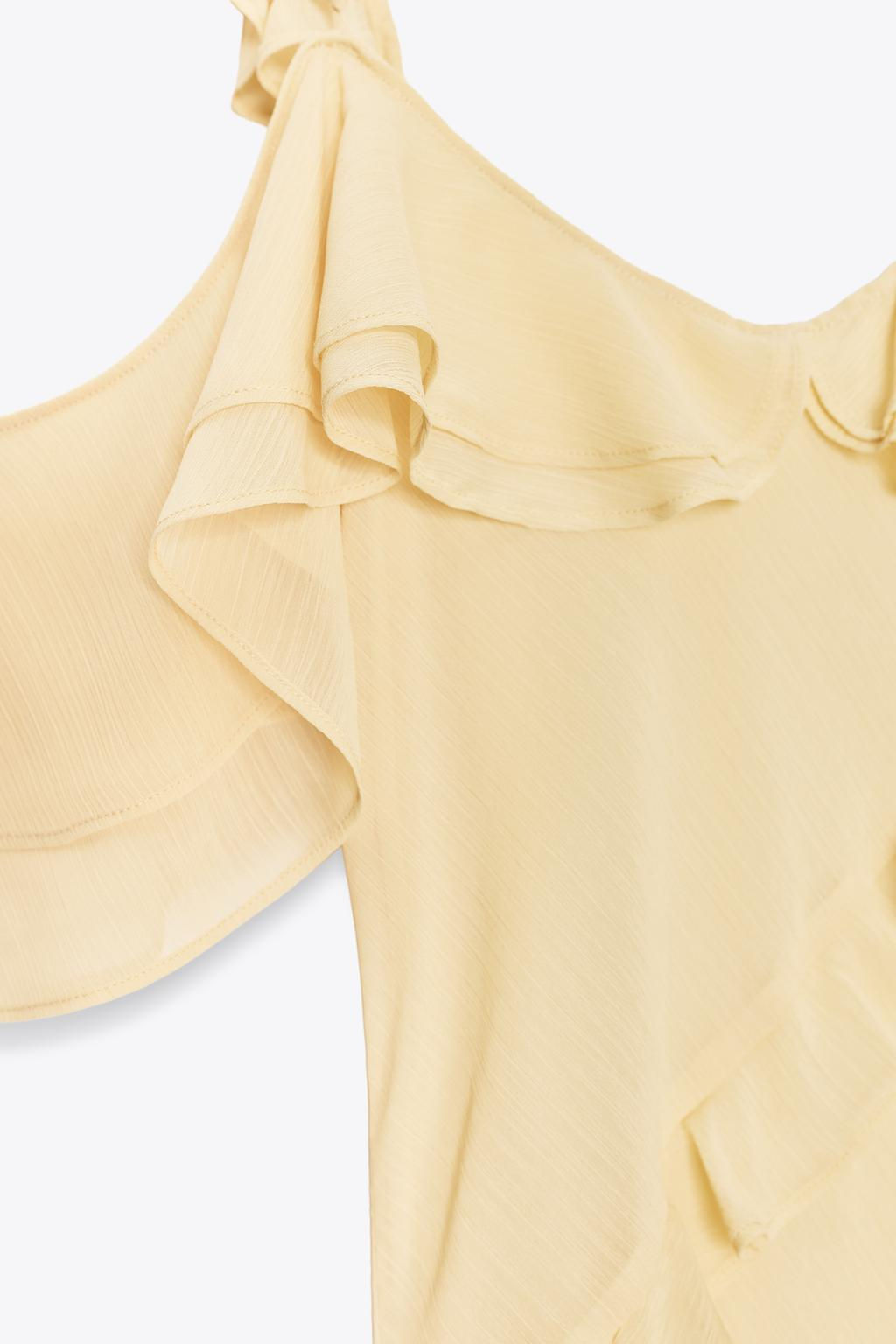 RUFFLED COMBINATION DRESS - Zara фото 6