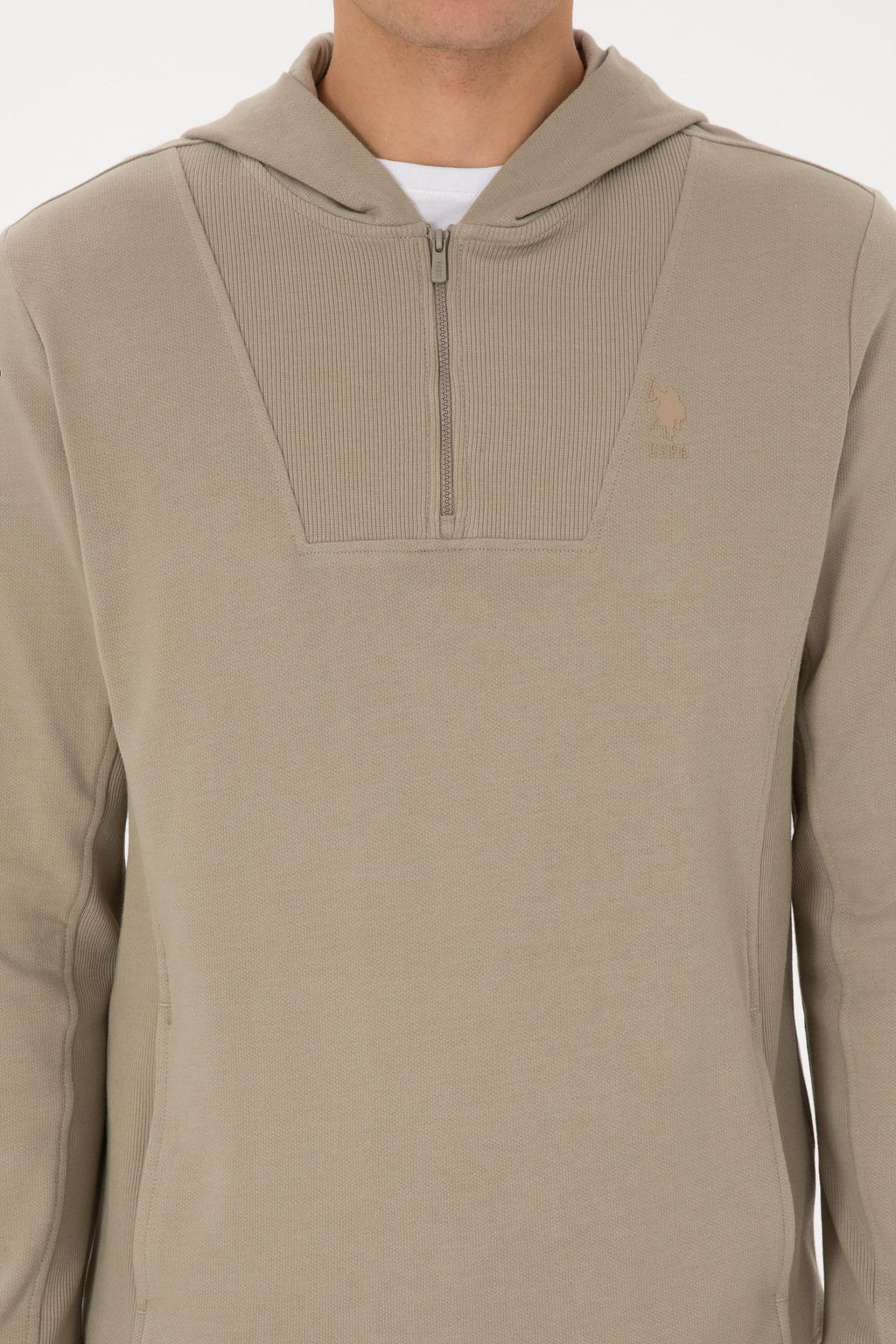 Erkek A__k Haki Sweatshirt - U.s. polo assn фото 6