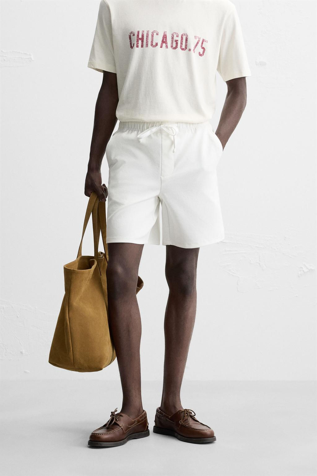 TEXTURED COMFORT BERMUDA SHORTS - Zara фото 3