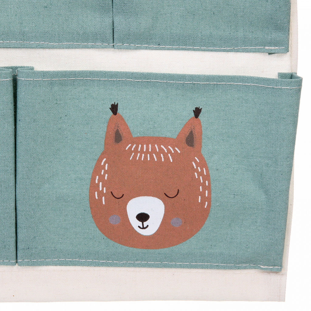 Цена за 2 шт. Карман настенный подвесной "ФРАТТИ БУМ", принт белочка, семь секций, 35*50см (лейбл Селфи)