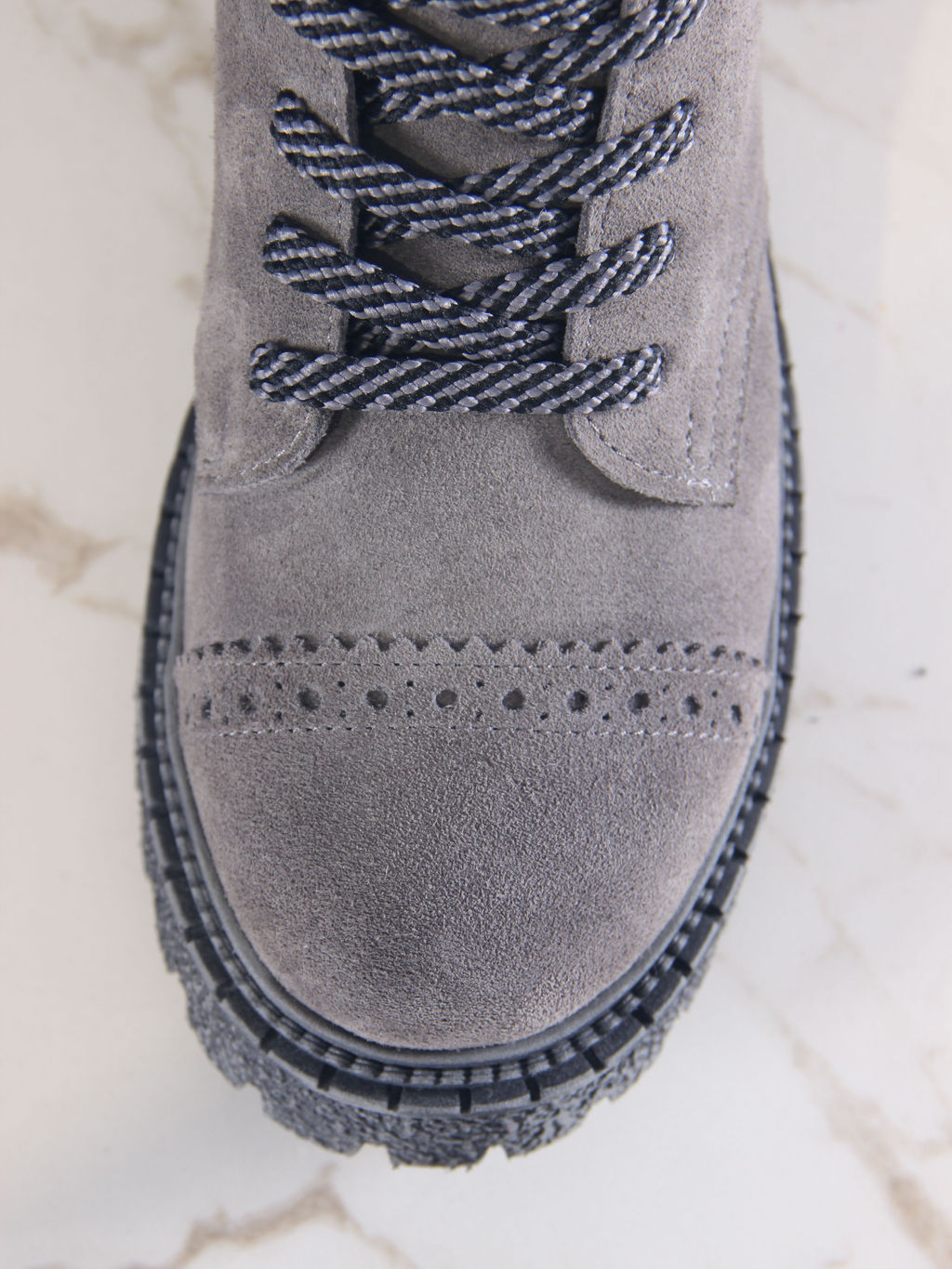 Ботинки 319.22511gr.Серый замок замша/Мех