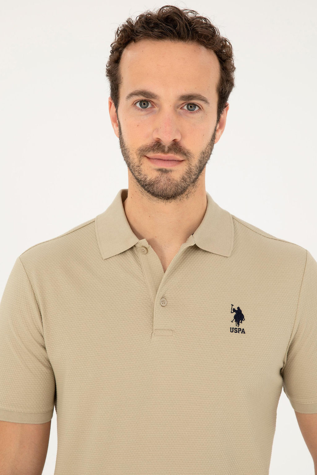 U. S. Polo Assn / Мужская футболка светло-хаки - U.s. polo assn фото 9